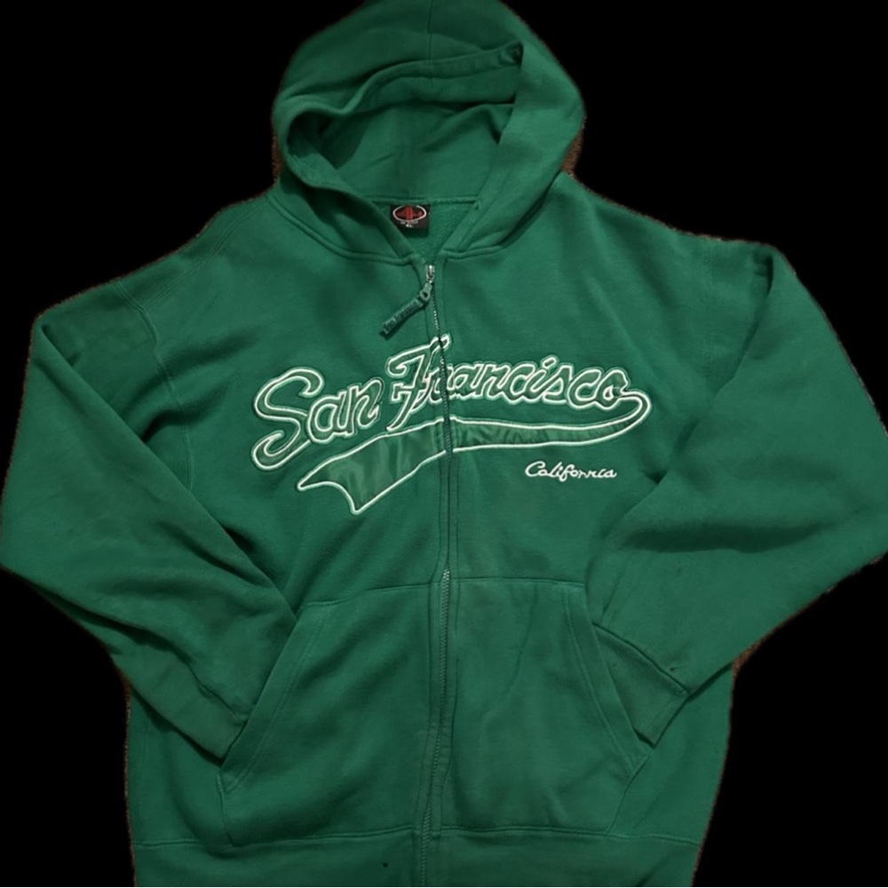 Super warm and comfort green San Francisco hoodie